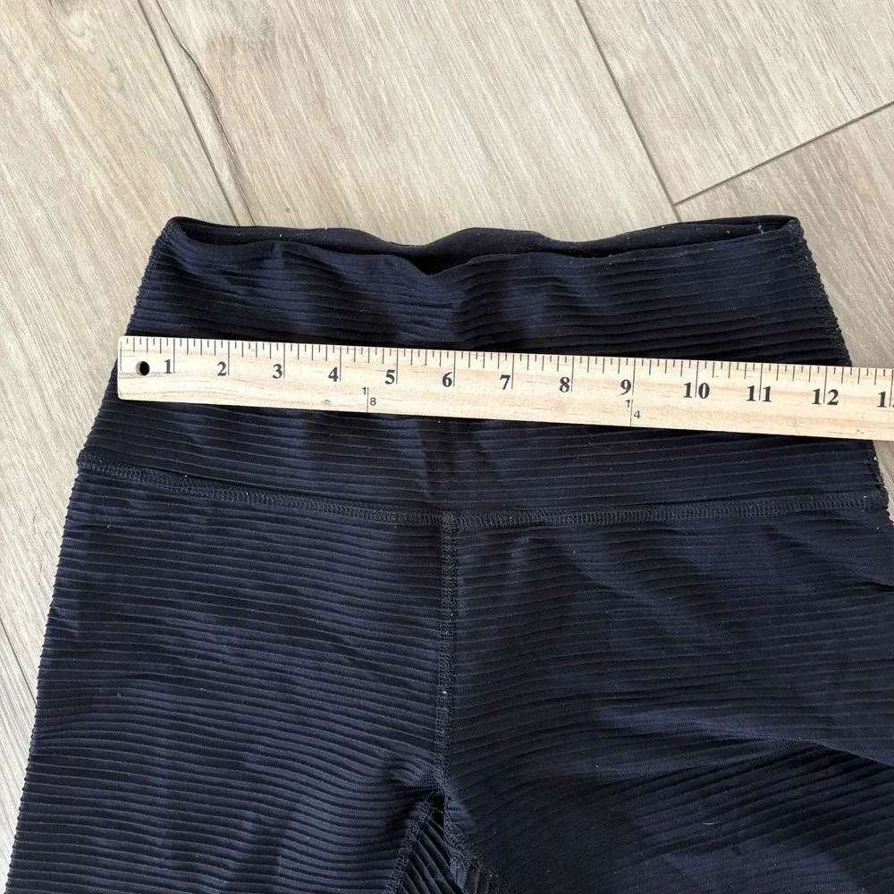 Beyond Yoga Leggings Womens Small High Waisted Ribbed Black Made in USA